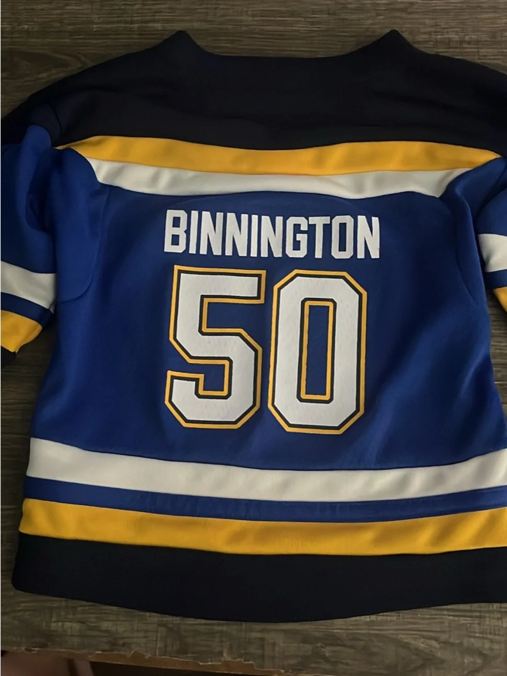 NHL St. Louis Blues Blue & Yellow Hockey Jersey
